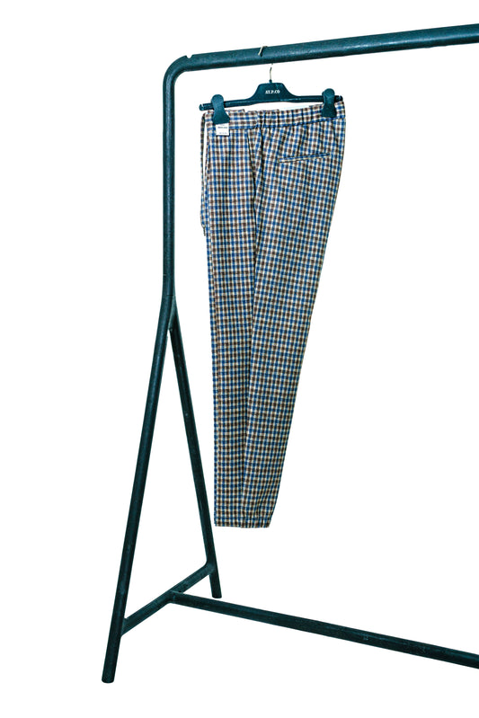 AT.P.CO blue plaid suit trousers