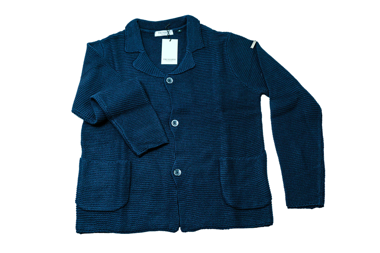 TRUSSARDI navy blue cardigan