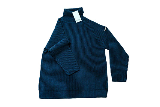 TRUSSARDI blue navy turtleneck sweater