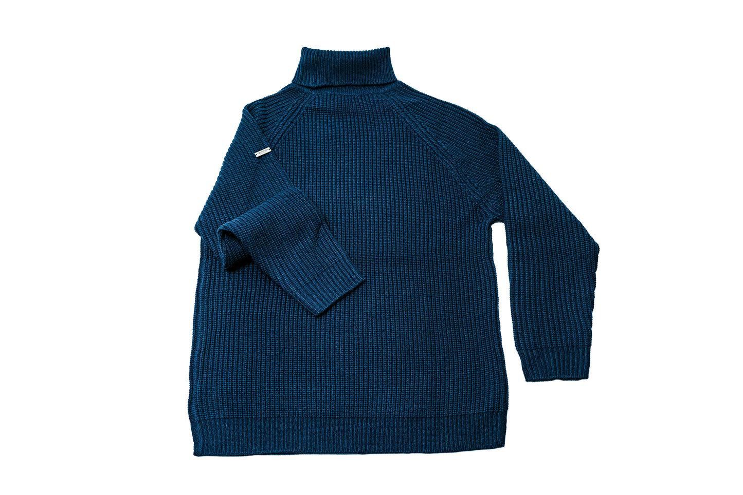 TRUSSARDI blue navy turtleneck sweater